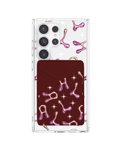 Android Phone Wallet Case - Chrome Monogram 3.0