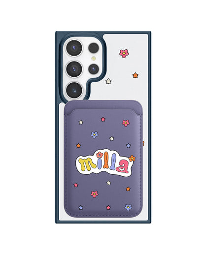 Android Magnetic Wallet Case - Adorable monogram 5.0