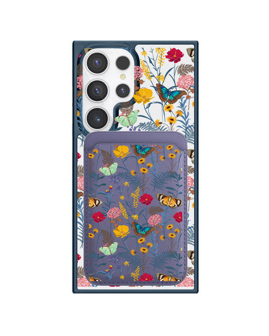 Android Magnetic Wallet Case - Flora Magnolia