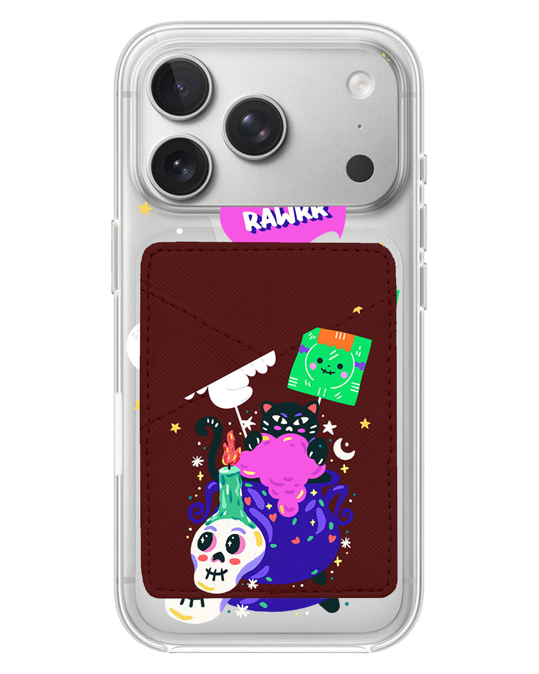 iPhone Phone Wallet Case - Cat Monster