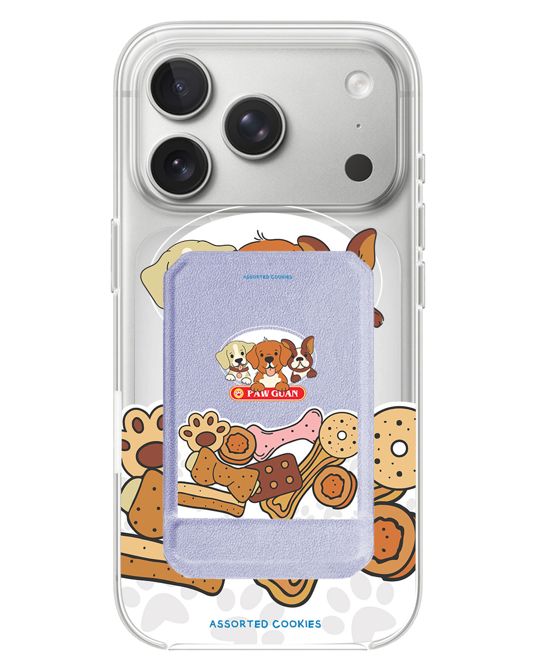 iPhone Magnetic Multifold Wallet - Pawguan Dog