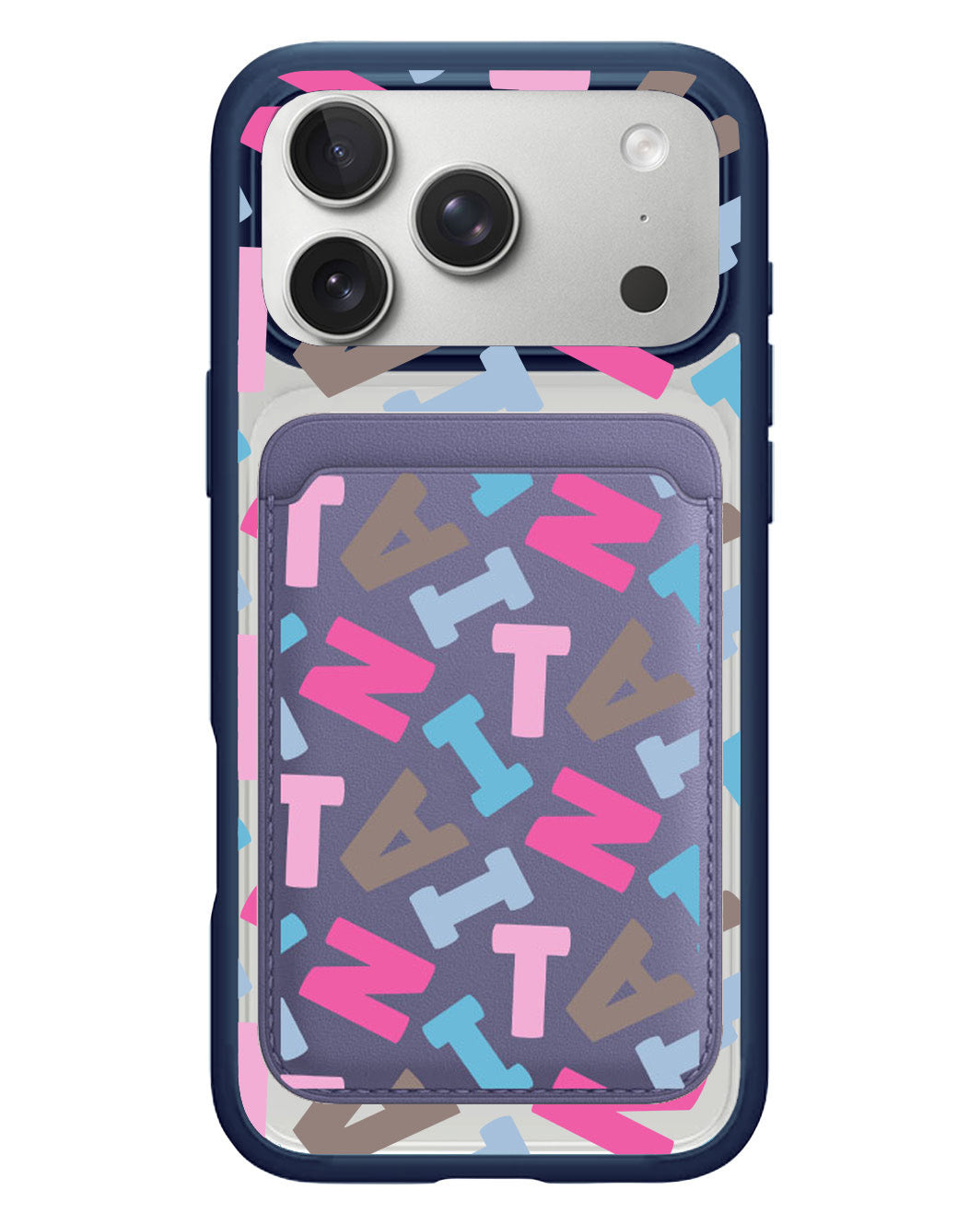 iPhone Magnetic Wallet Case - Scattered Monogram 2.0