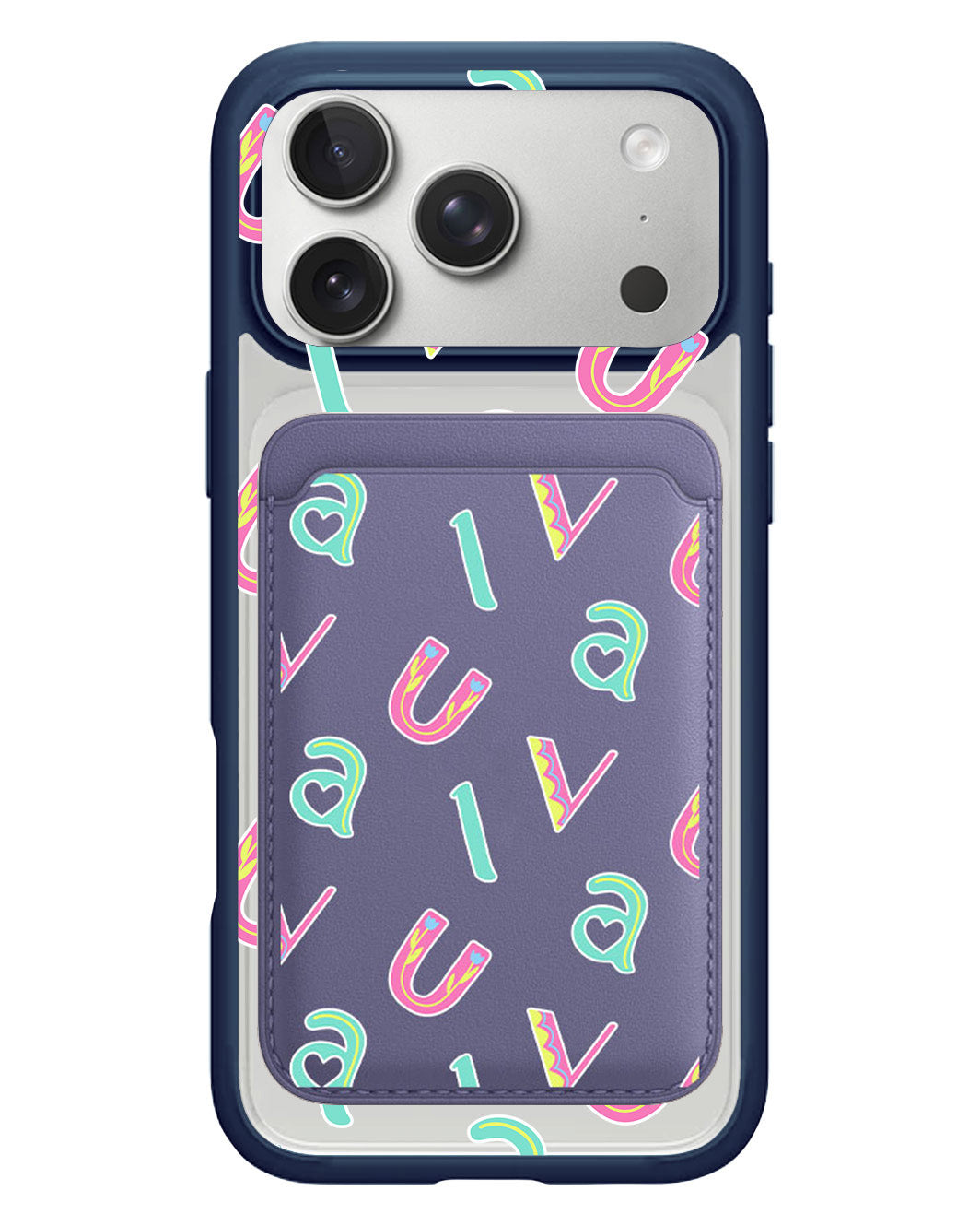 iPhone Magnetic Wallet Case - Playful Monogram 6.0
