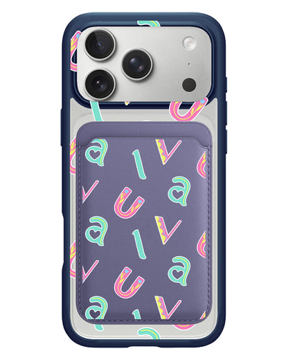 iPhone Magnetic Wallet Case - Playful Monogram 6.0