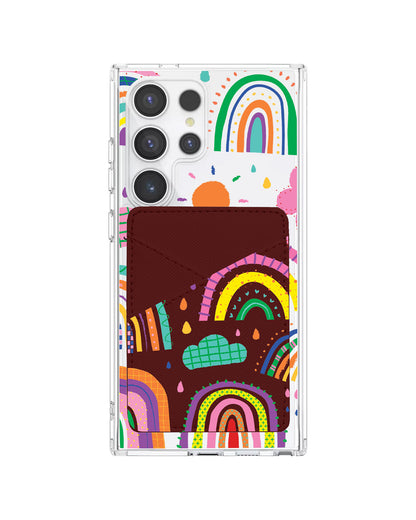 Android Phone Wallet Case - Rainbow