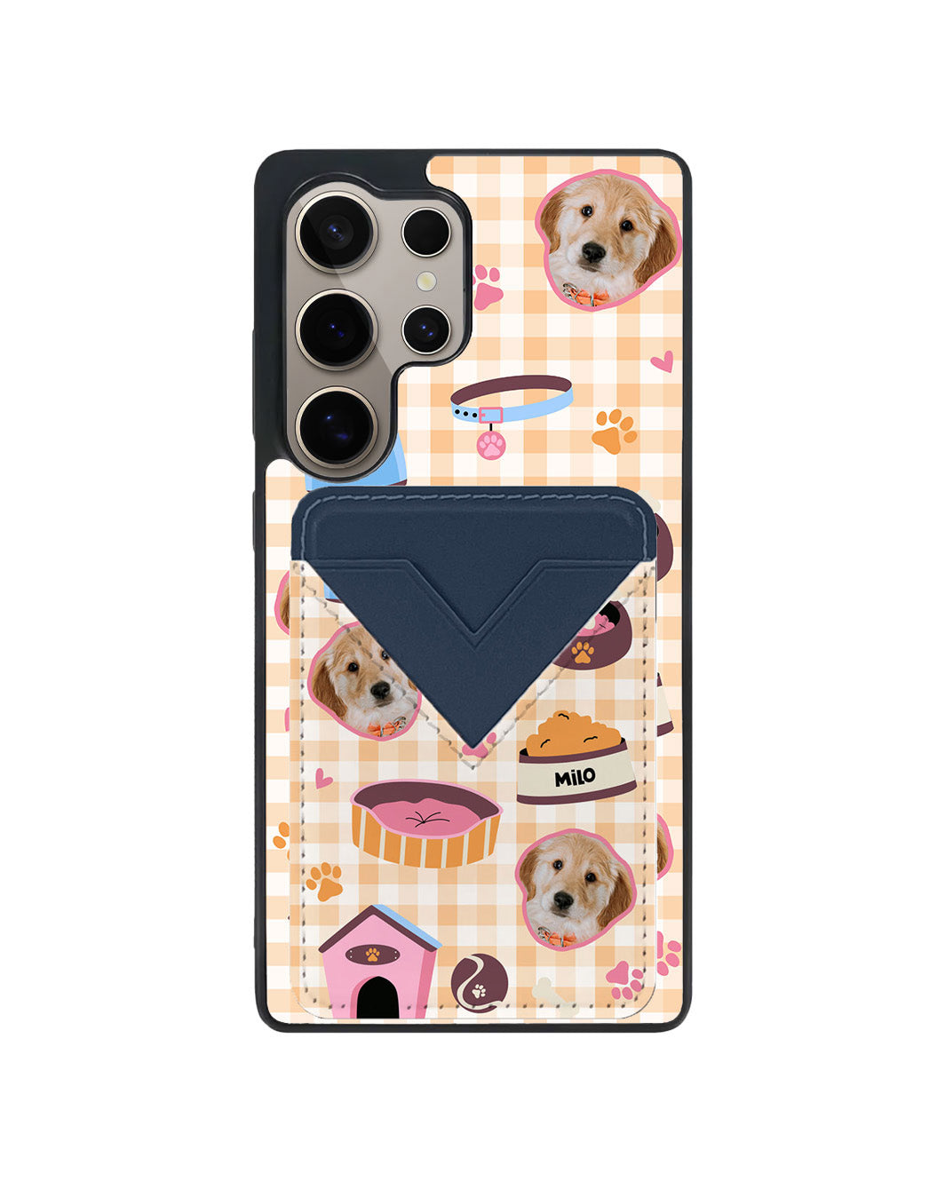 Android Avant Wallet Case - Pet Grid Puppy Cozy Day