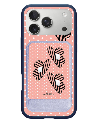 iPhone Magnetic Multifold Wallet - Pink Honey