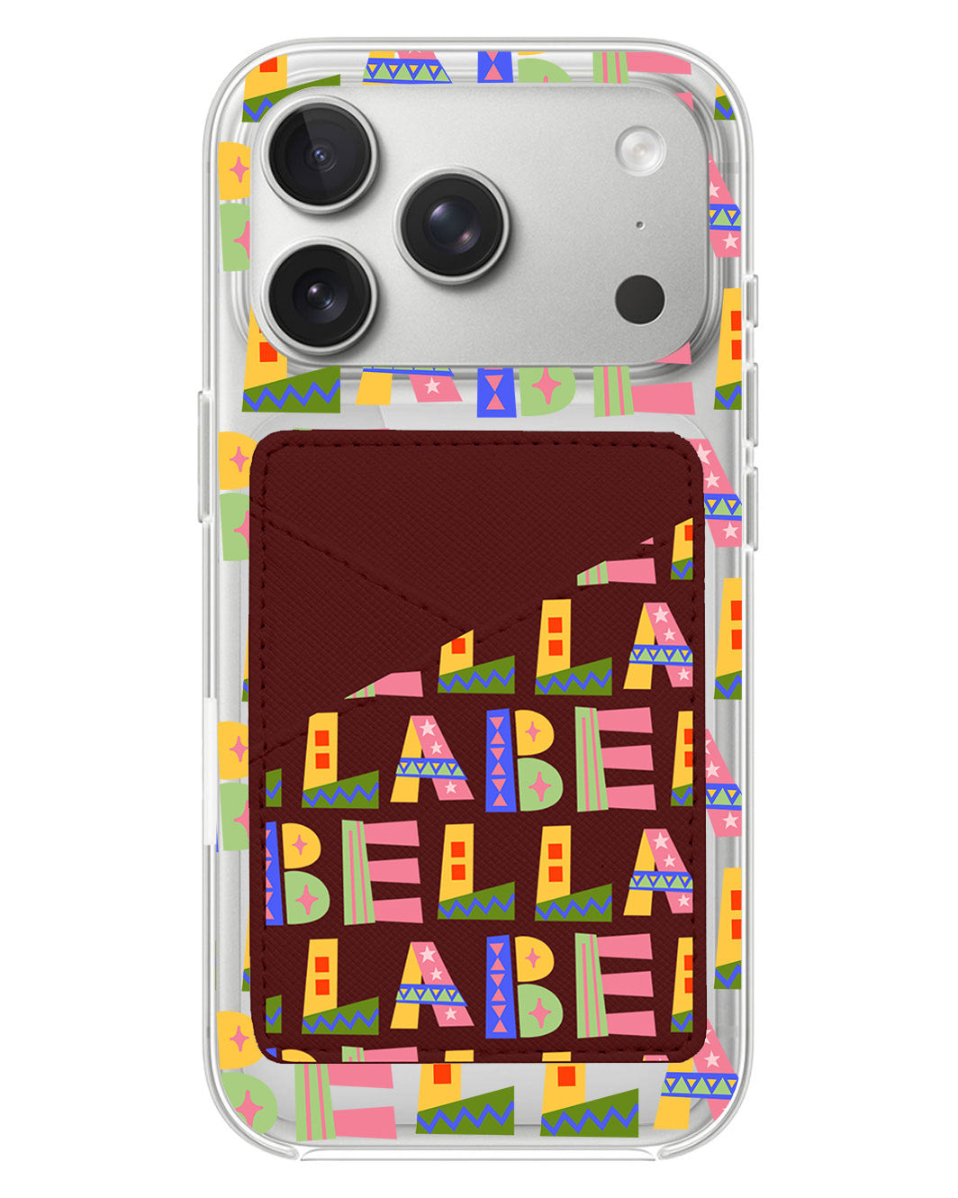 iPhone Phone Wallet Case - Playful Monogram 5.0