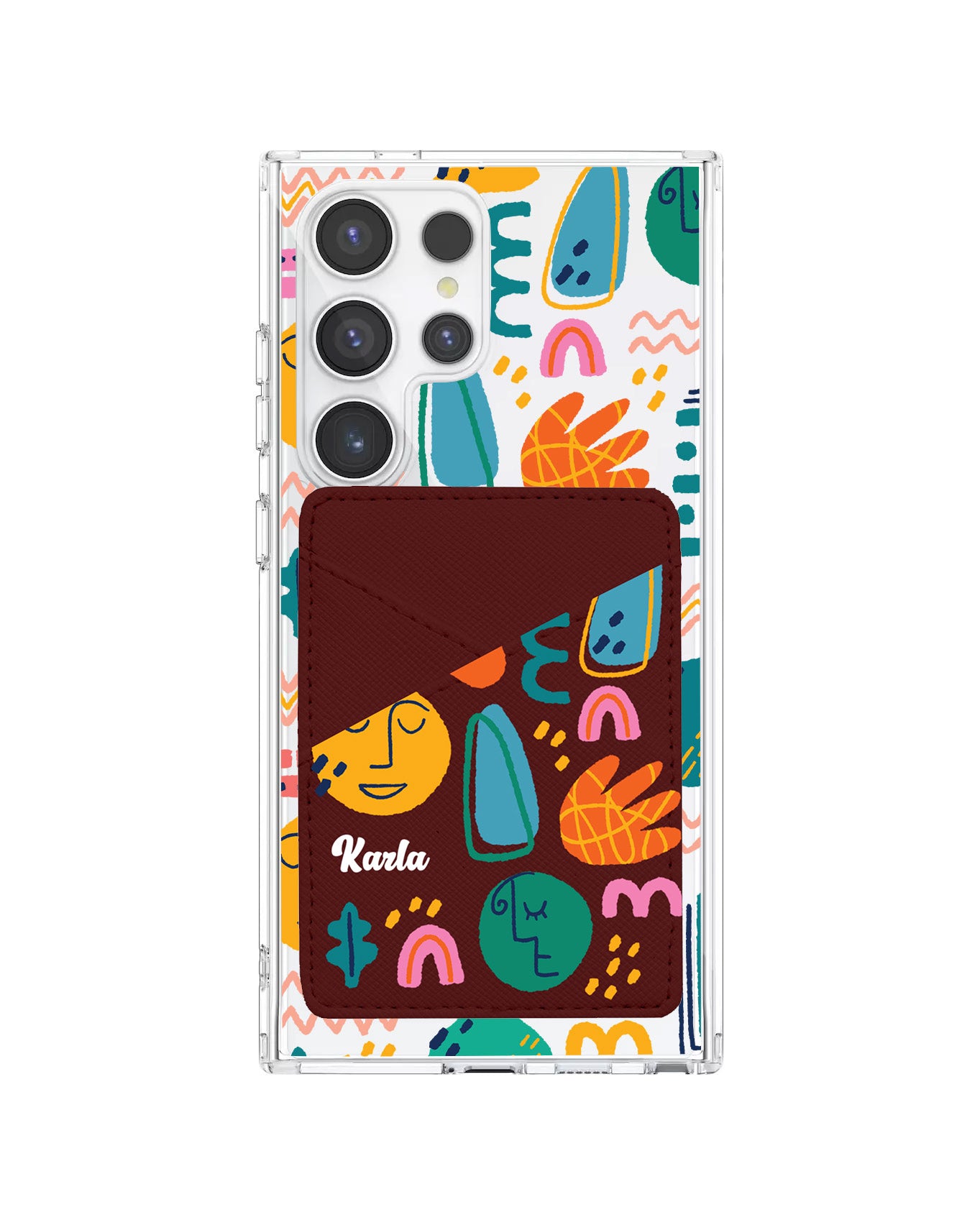Android Phone Wallet Case - Silent Art