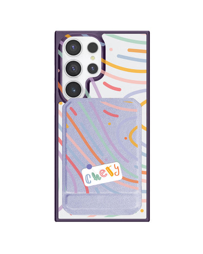 Android Magnetic Multifold Wallet - Doodle Monogram 2.0
