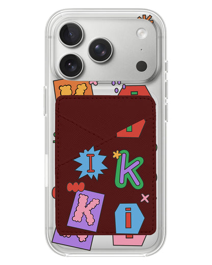 iPhone Phone Wallet Case - Adorable Monogram