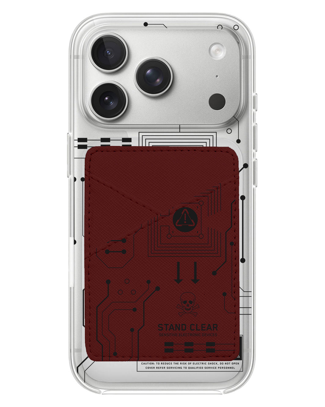 iPhone Phone Wallet Case - Circuit Black