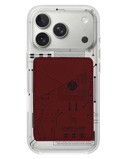iPhone Phone Wallet Case - Circuit Black