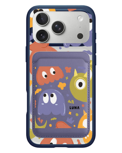 iPhone Magnetic Wallet Case - Cute Monster 1.0