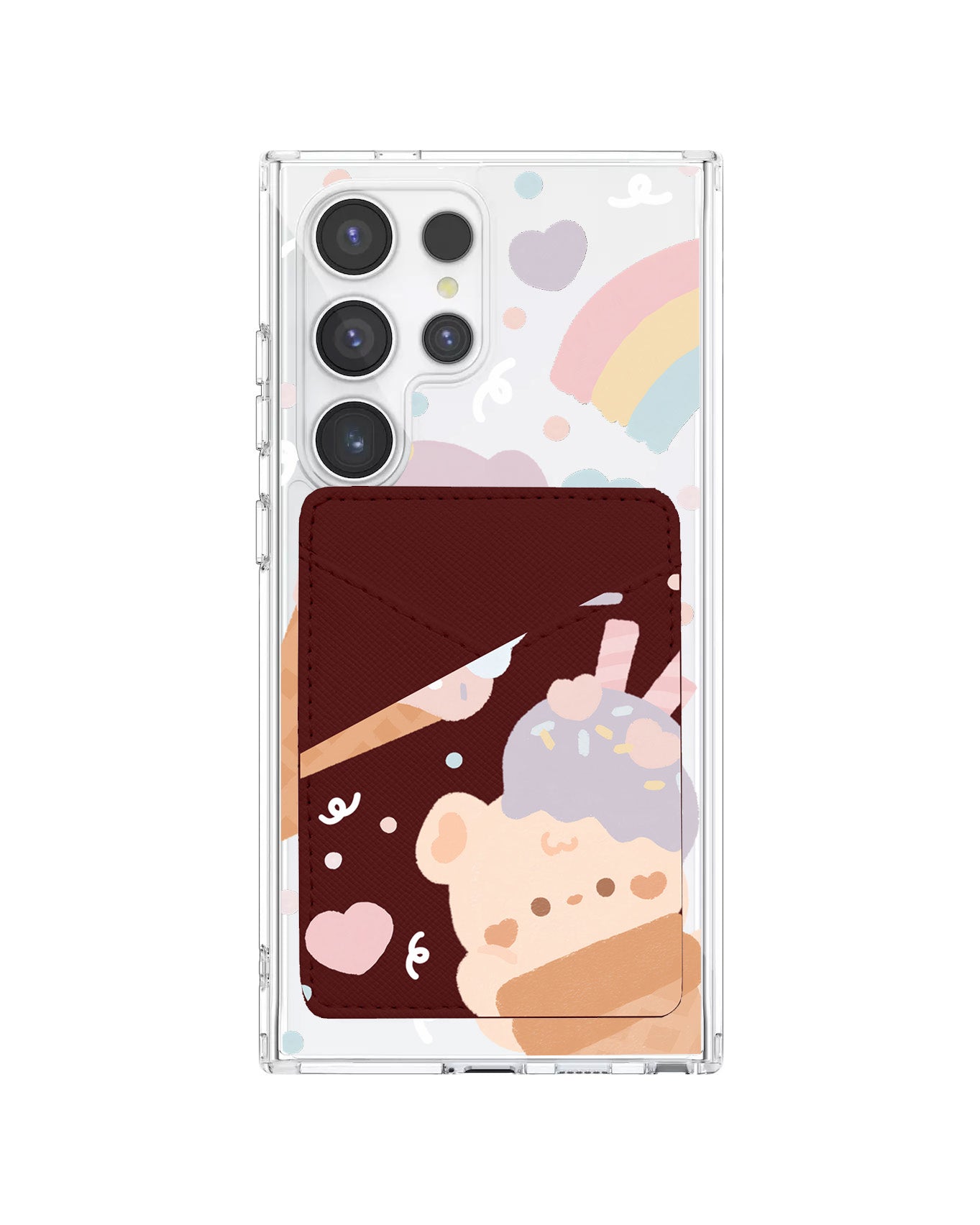 Android Phone Wallet Case - Ice Cream For Teddy