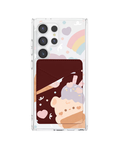 Android Phone Wallet Case - Ice Cream For Teddy