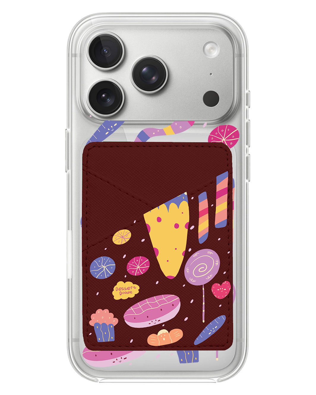 iPhone Phone Wallet Case - Dessert Doodle