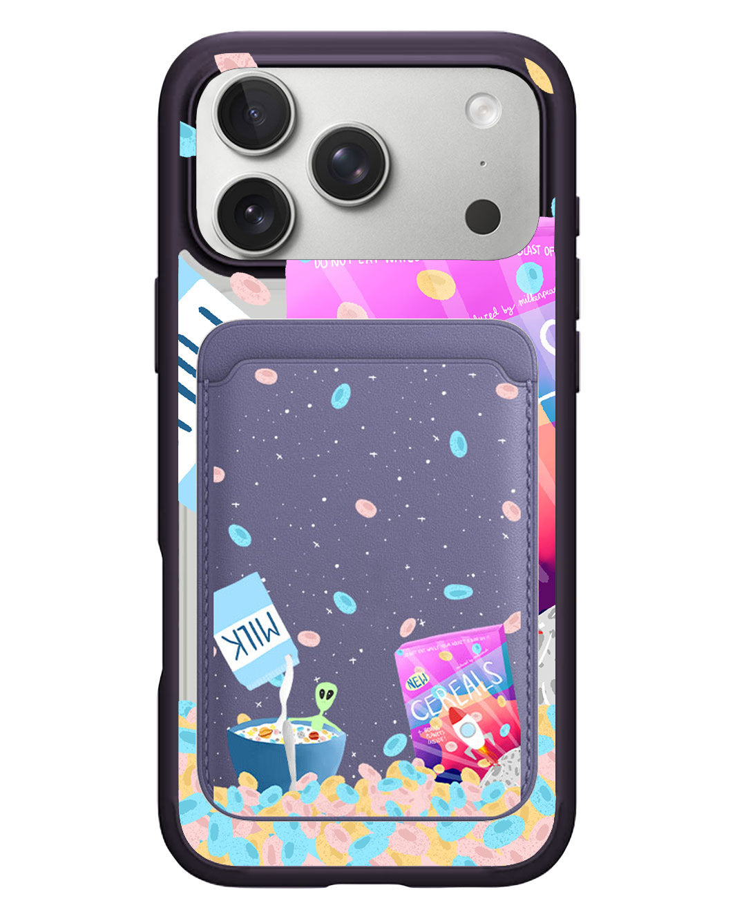 iPhone Magnetic Wallet Case - Cerealiens