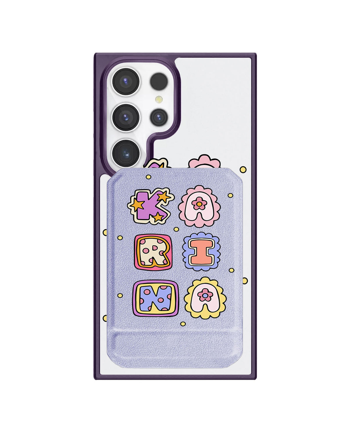 Android Magnetic Multifold Wallet - Adorable Monogram 2.0