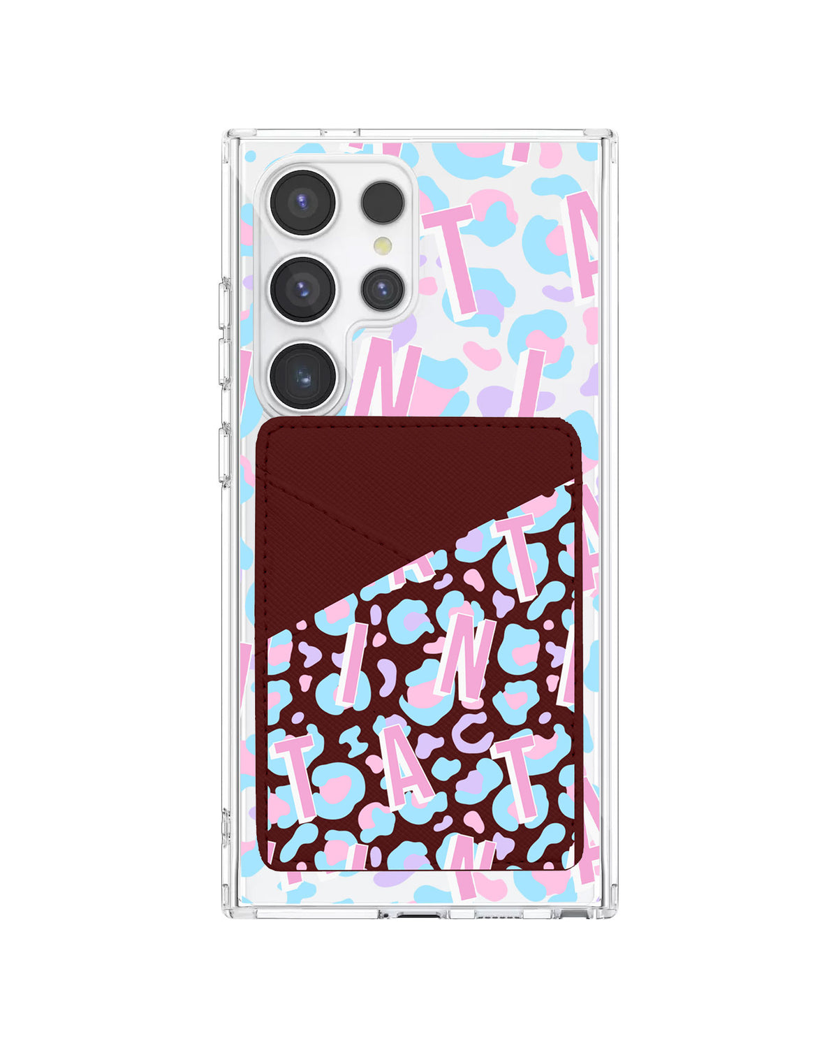 Android Phone Wallet Case - Leopard Monogram 6.0
