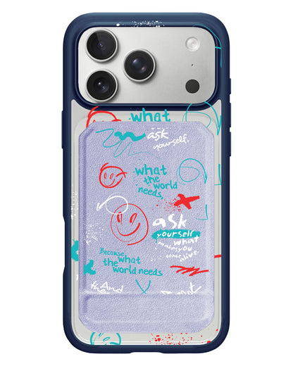 iPhone Magnetic Multifold Wallet - Graffiti 2.0