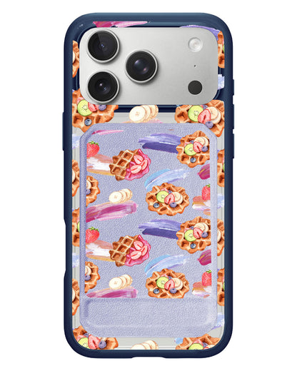 iPhone Magnetic Multifold Wallet - Waffles