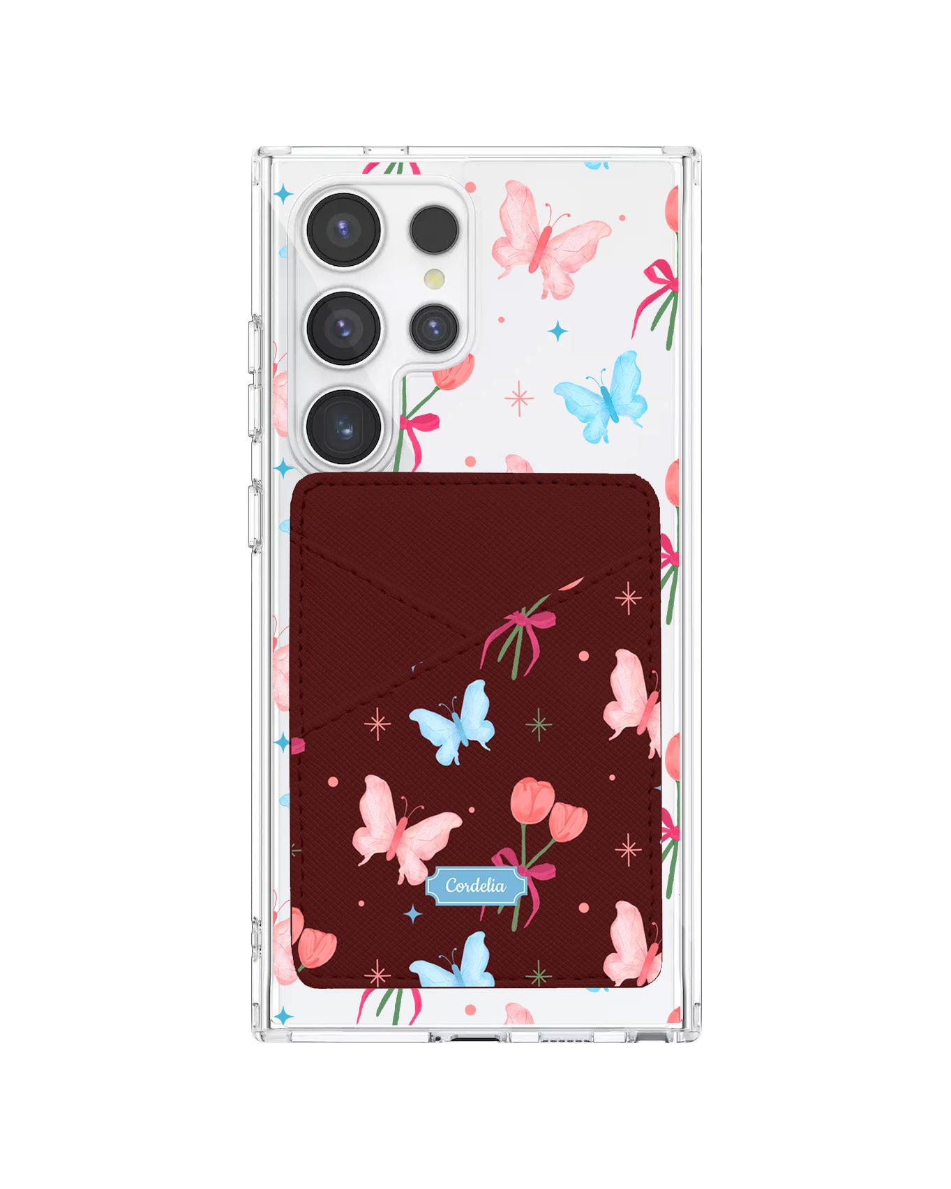 Android Phone Wallet Case - Coquette Butterfly