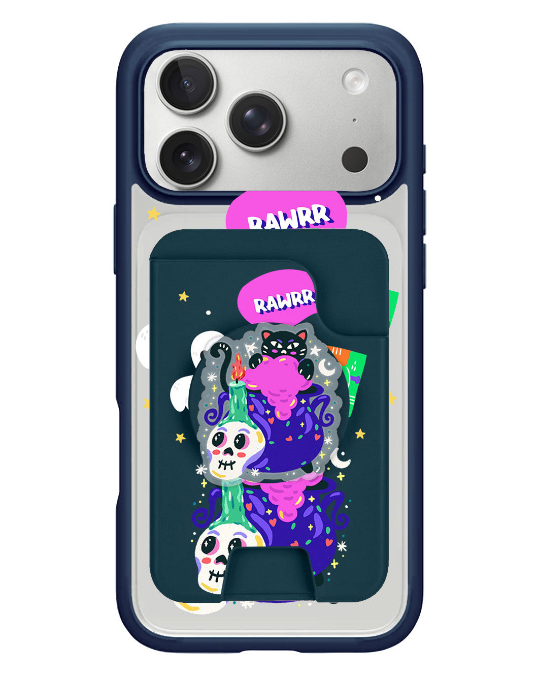 iPhone Magpop Wallet - Cat Monster