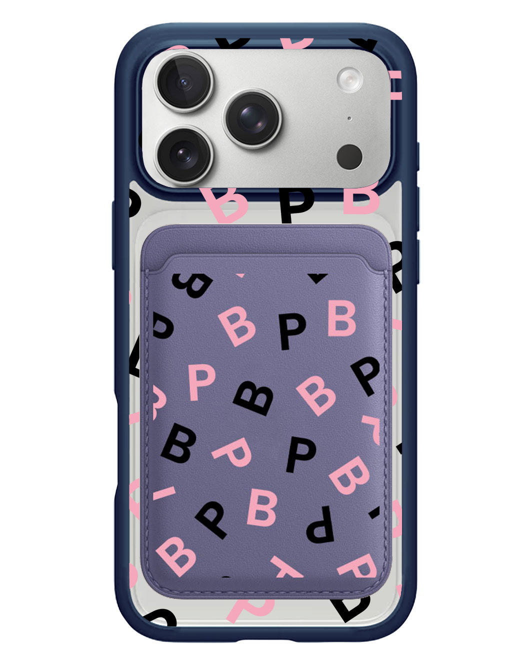 iPhone Magnetic Wallet Case - Blackpink Monogram