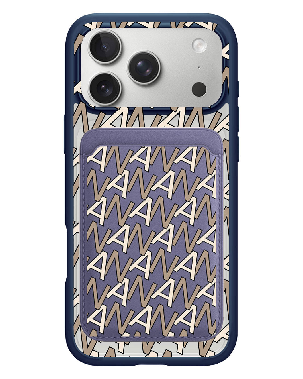 iPhone Magnetic Wallet Case - Initial Monogram 4.0