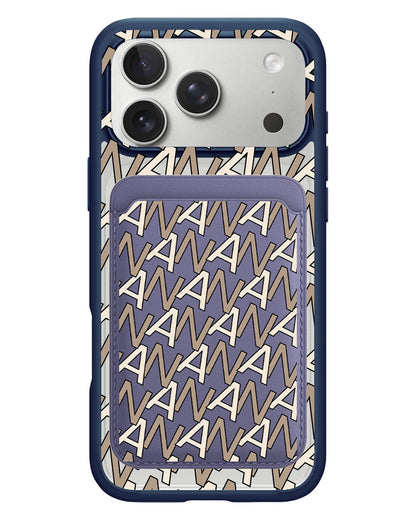 iPhone Magnetic Wallet Case - Initial Monogram 4.0