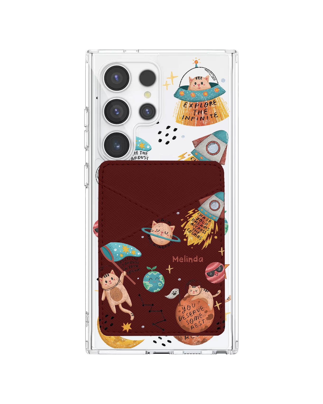 Android Phone Wallet Case - Spaceship