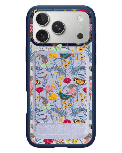 iPhone Magnetic Multifold Wallet - Flora Magnolia