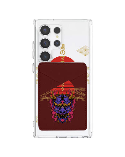 Android Phone Wallet Case - Oni Mask