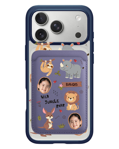 iPhone Magnetic Wallet Case - Face Grid Safari 3.0