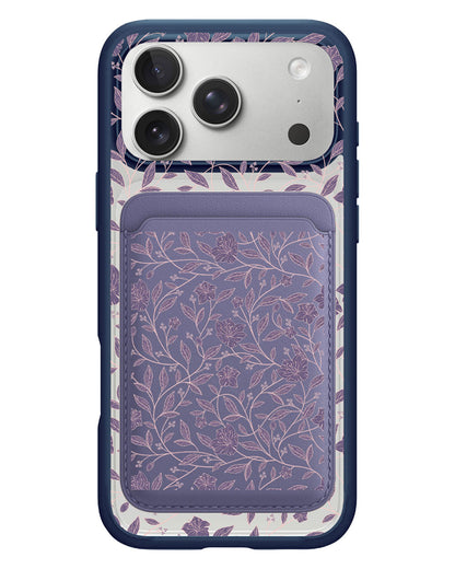iPhone Magnetic Wallet Case - Sketchy Flower 4.0