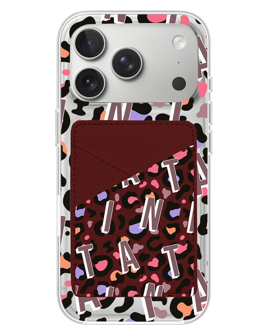 iPhone Phone Wallet Case - Leopard Monogram 5.0
