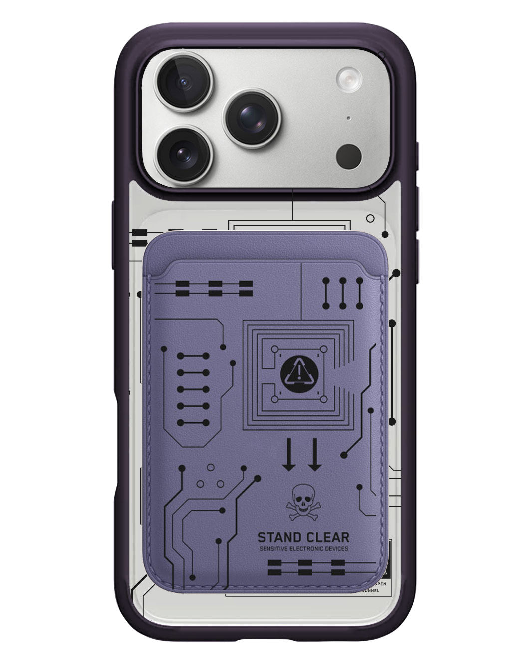 iPhone Magnetic Wallet Case - Circuit Black