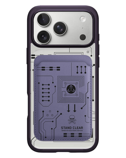 iPhone Magnetic Wallet Case - Circuit Black