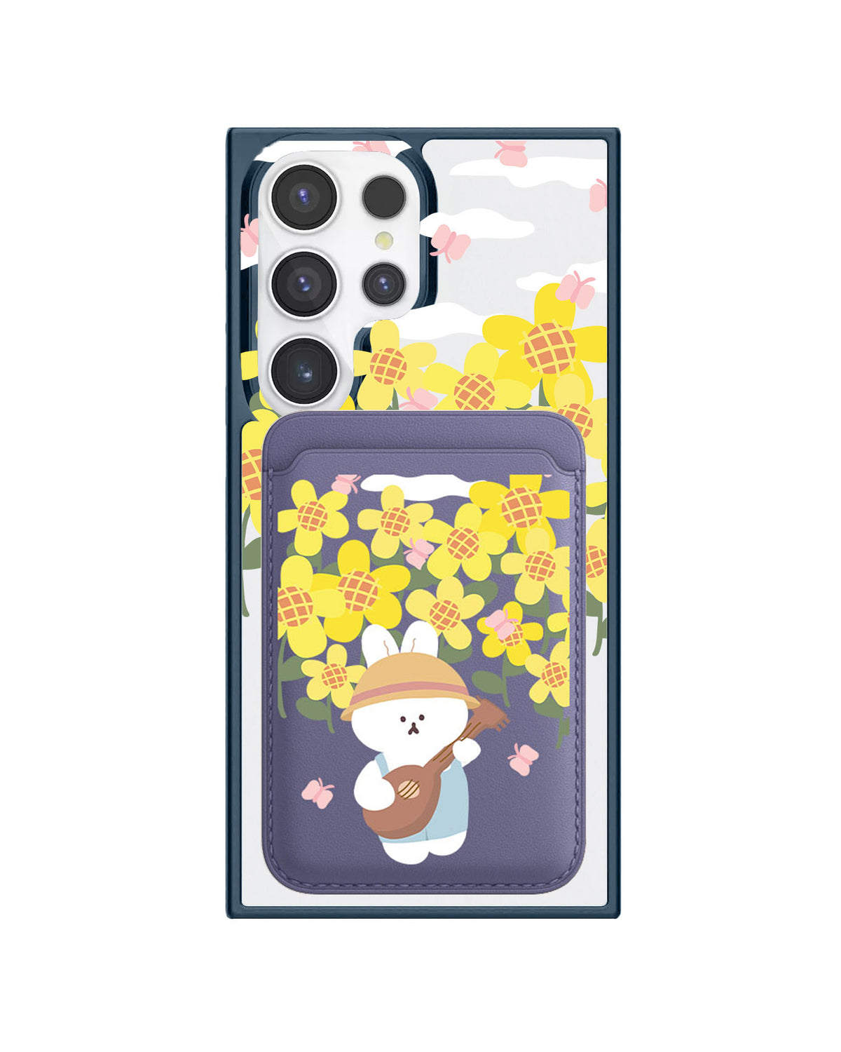 Android Magnetic Wallet Case - Bunny Ukulele