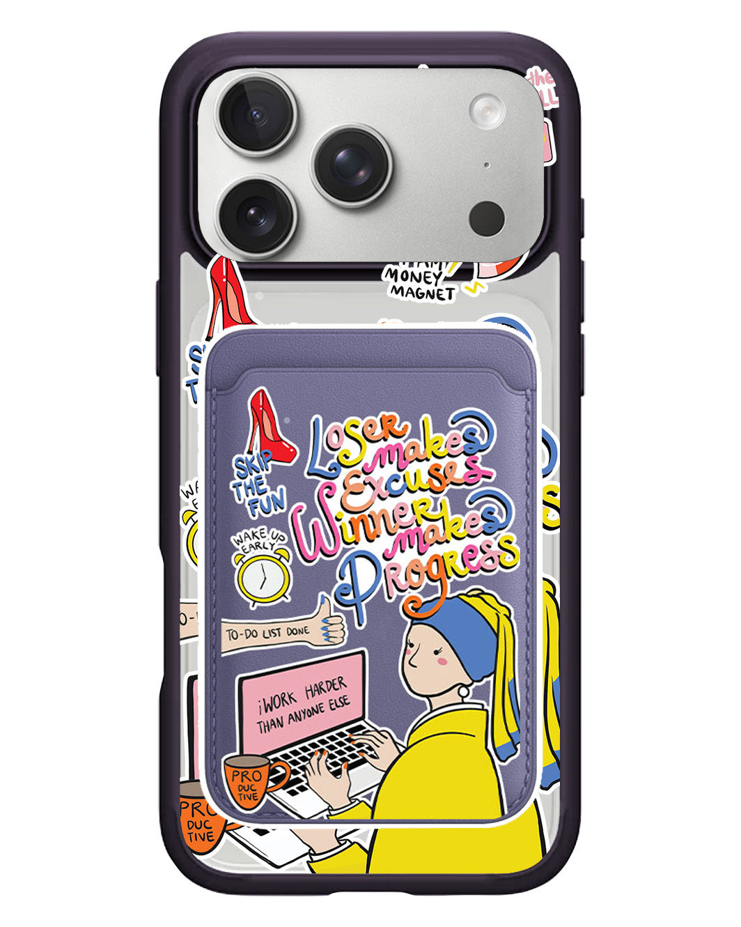 iPhone Magnetic Wallet Case - Ambitch