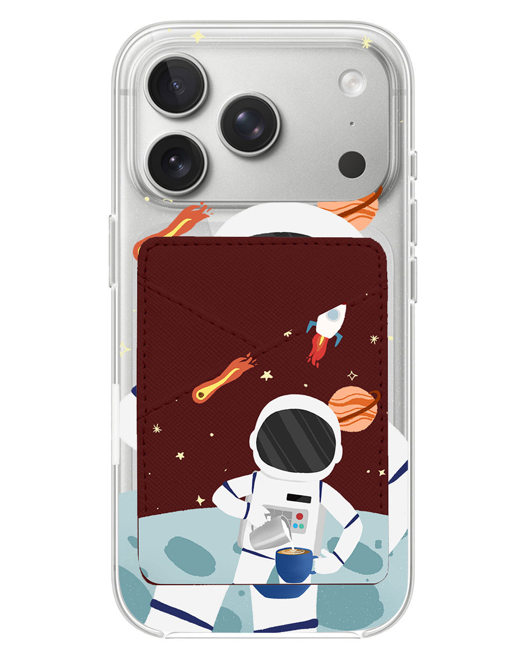 iPhone Phone Wallet Case - Baristronaut