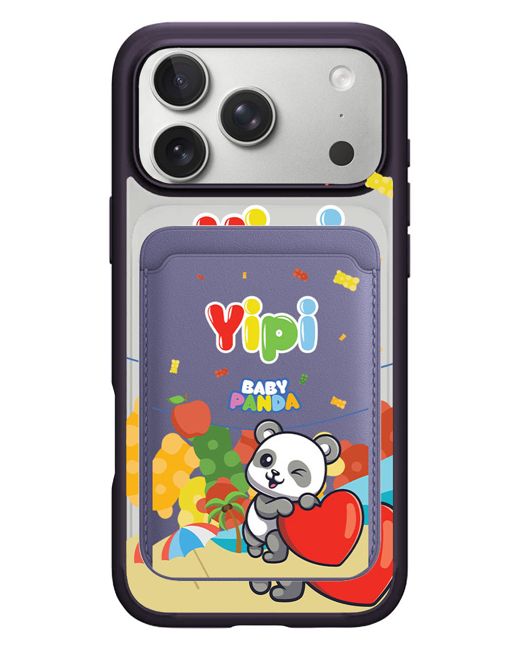 iPhone Magnetic Wallet Case - Yipi Baby Panda