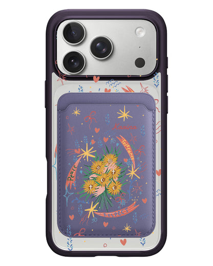 iPhone Magnetic Wallet Case - Peace