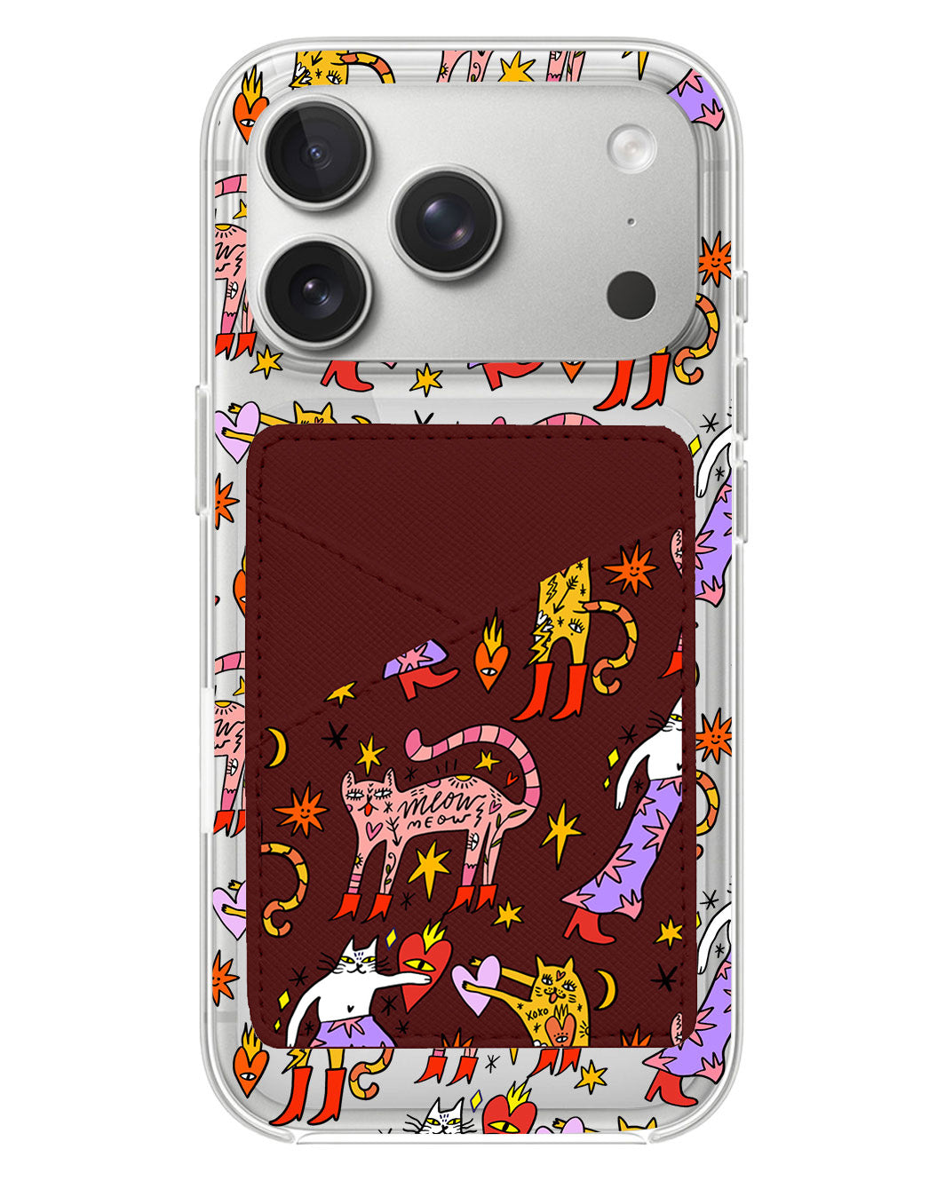 iPhone Phone Wallet Case - Meow