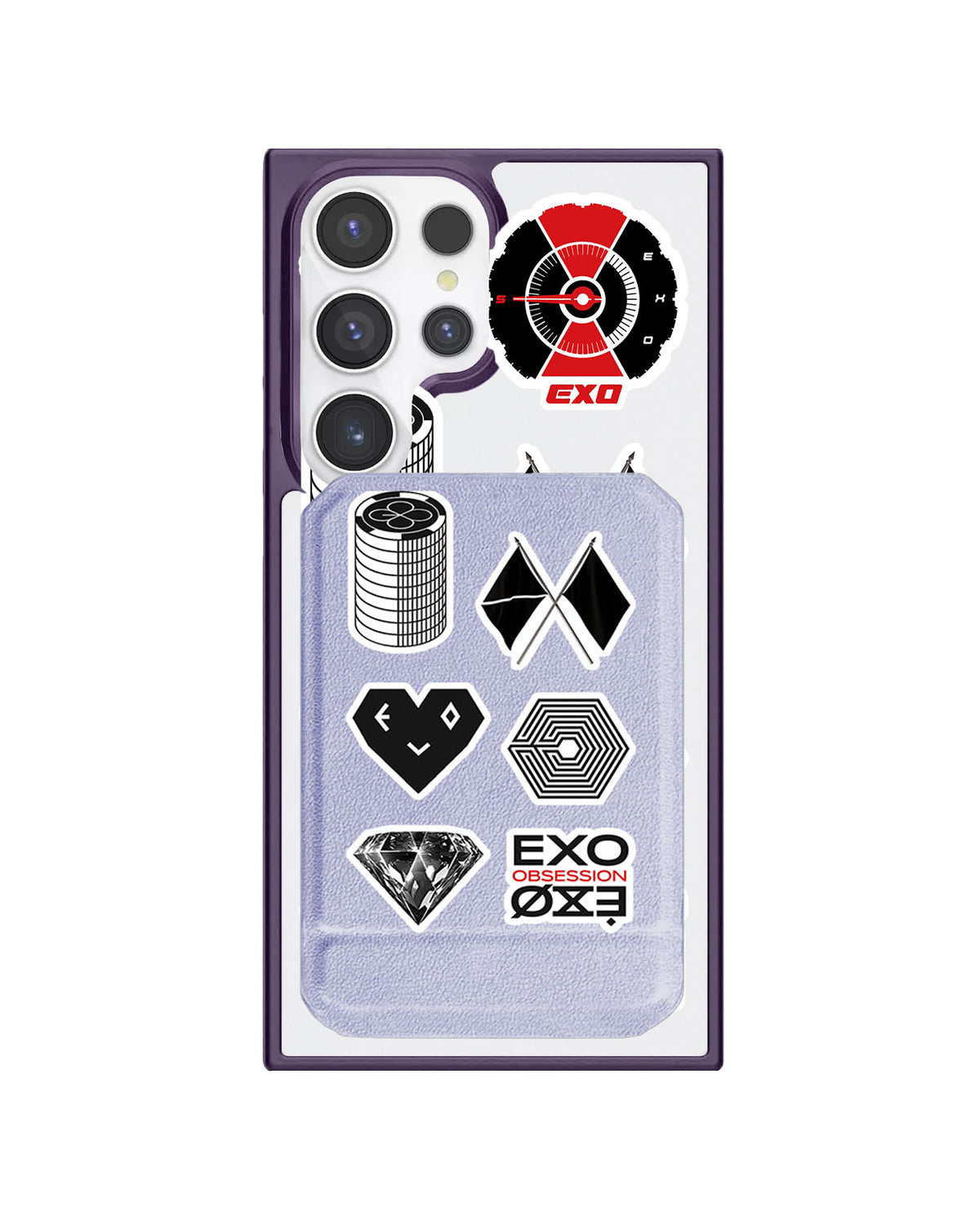 Android Magnetic Multifold Wallet - EXO Sticker Pack