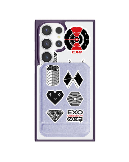 Android Magnetic Multifold Wallet - EXO Sticker Pack