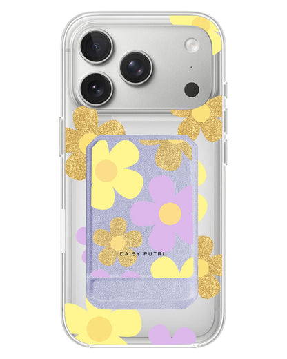 iPhone Magnetic Multifold Wallet - Daisy Twinkle