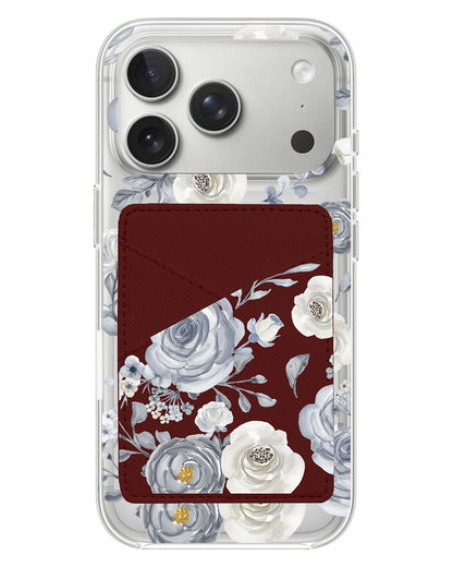 iPhone Phone Wallet Case - Blue Rose