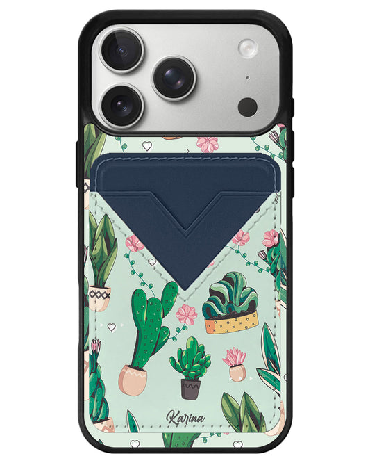 iPhone Avant Wallet Case - Cactus 3.0